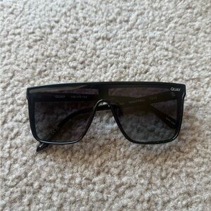Quay Australia Nightfall Shield Sunglasses in Black